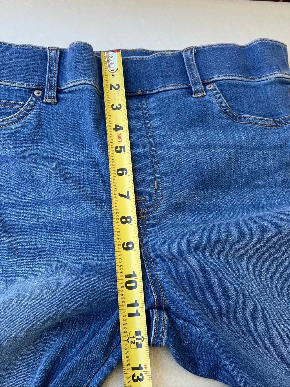 SPANXshape EveryWear Flare Pull Up Jeans Blue Women’s Size L
